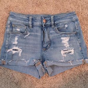 American Eagle Hi-rise shorts with holes